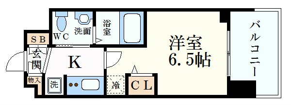 エステムコート神戸ハーバーランド前Vアクアの物件間取画像