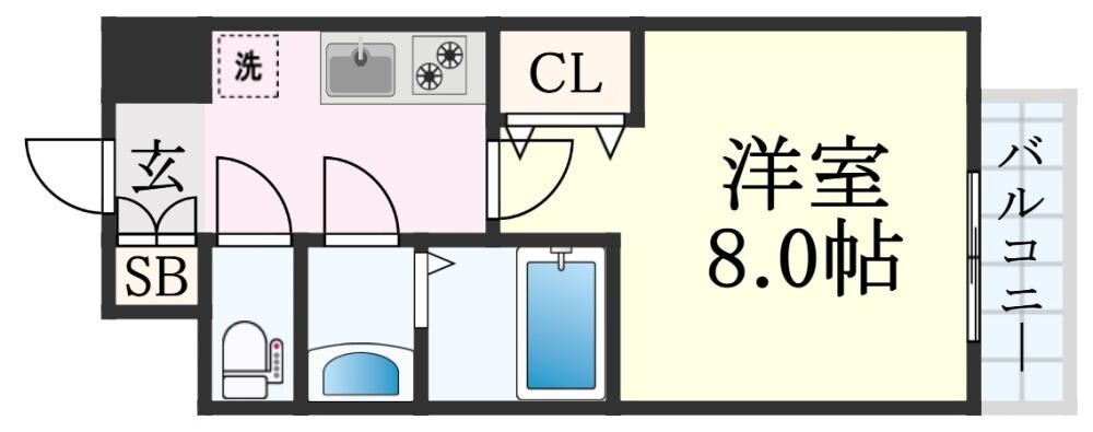 神戸駅 徒歩10分 4階の物件間取画像