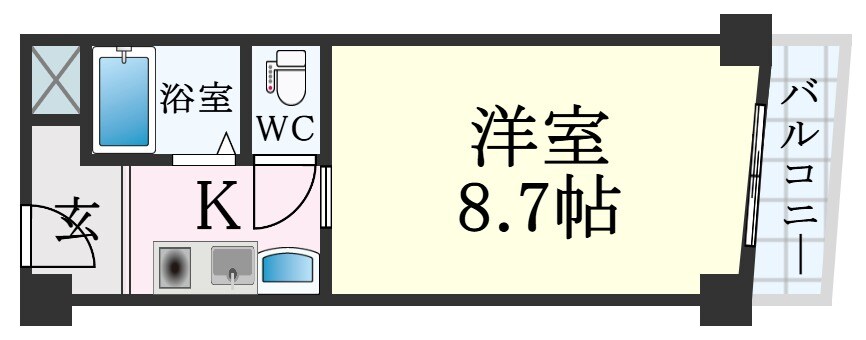 神戸駅 徒歩10分 10階の物件間取画像