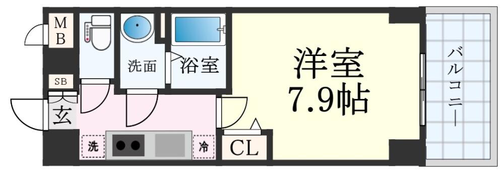 神戸駅 徒歩8分 7階の物件間取画像