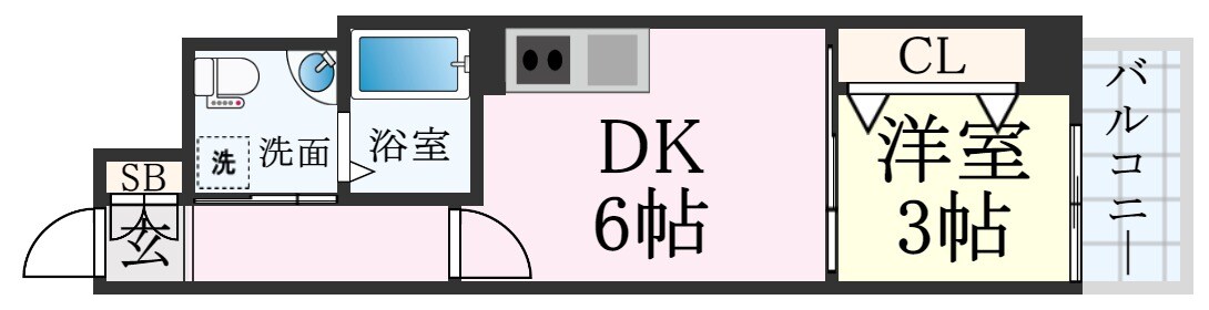 セレニテ神戸元町クレアの物件間取画像