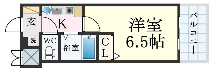 三ノ宮駅 徒歩10分 13階の物件間取画像