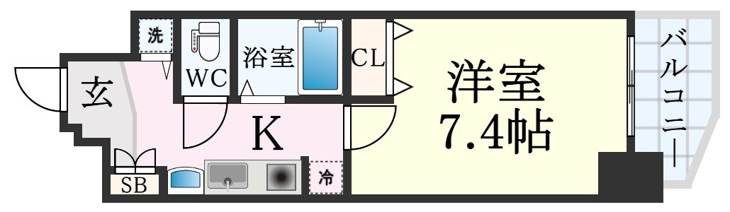 神戸駅 徒歩3分 4階の物件間取画像
