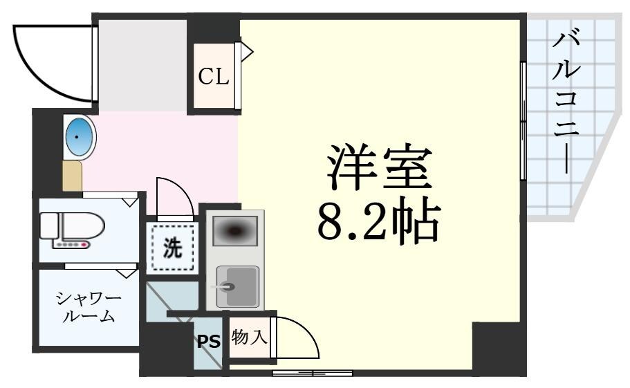 元町駅 徒歩9分 6階の物件間取画像