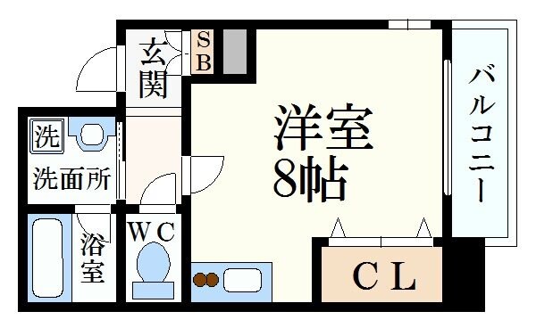 兵庫駅 徒歩5分 9階の物件間取画像