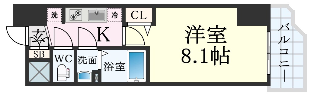 ララプレイスザ神戸シルフの物件間取画像