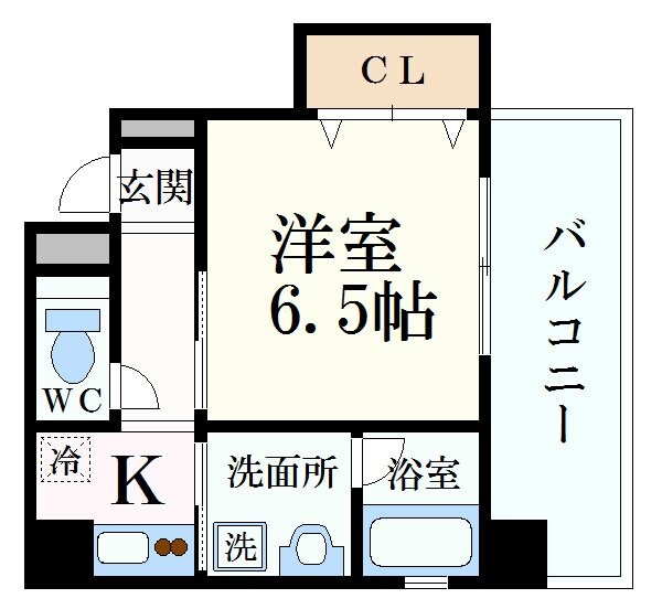 神戸駅 徒歩4分 4階の物件間取画像