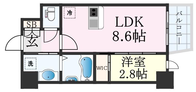 新開地駅 徒歩5分 10階の物件間取画像