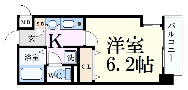 神戸駅 徒歩3分 4階の物件間取画像