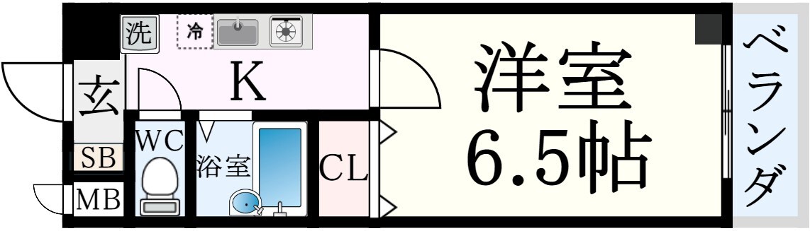 エクレール六甲の物件間取画像