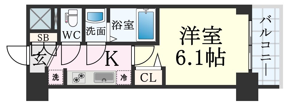 高速長田駅 徒歩7分 3階の物件間取画像