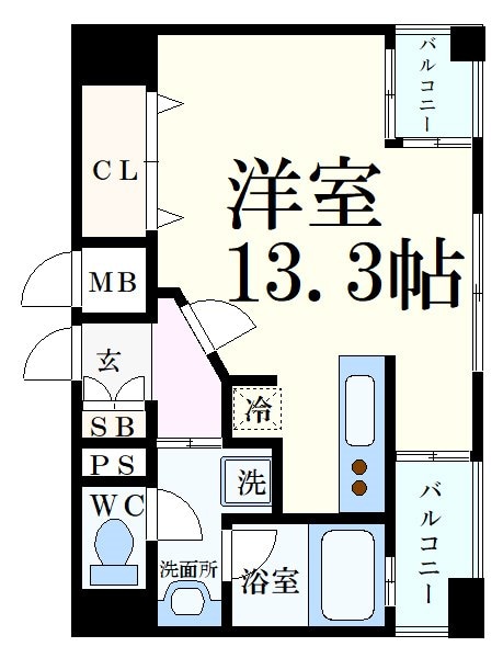 神戸三宮駅 徒歩11分 12階の物件間取画像