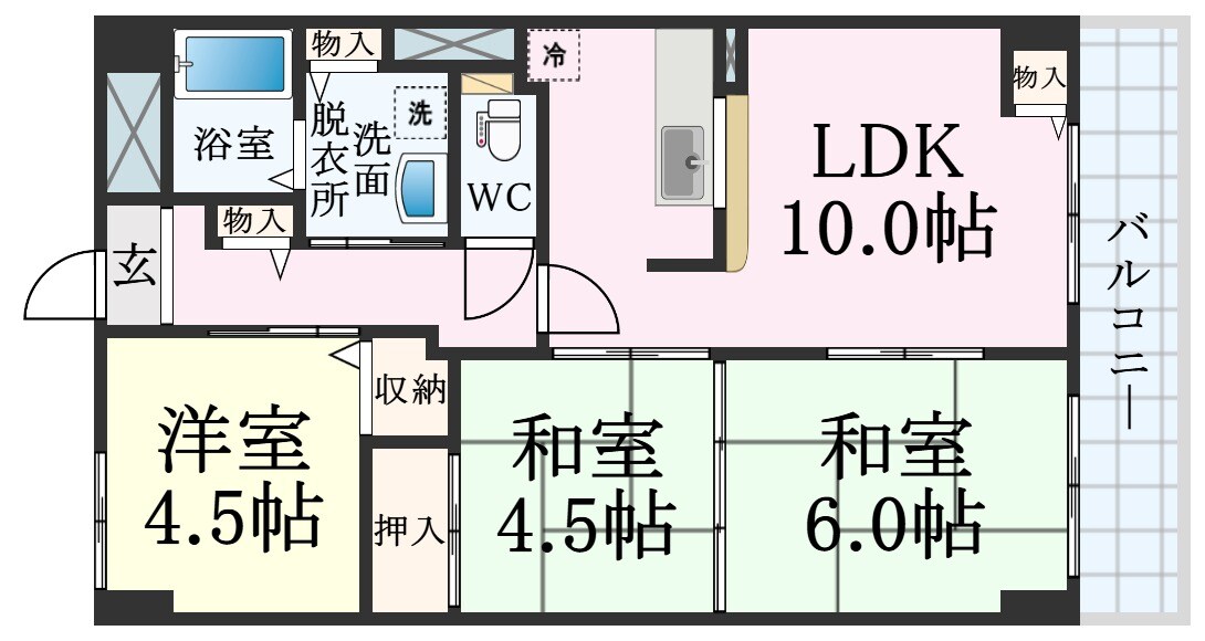 兵庫駅 徒歩6分 2階の物件間取画像