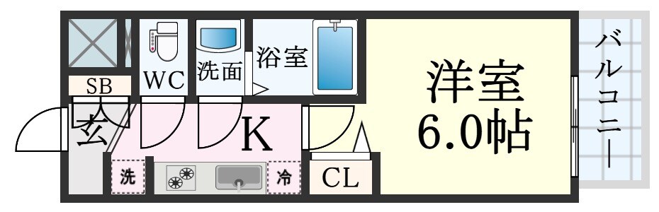 高速長田駅 徒歩7分 4階の物件間取画像