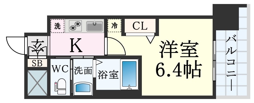 神戸駅 徒歩10分 8階の物件間取画像