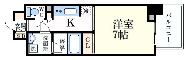 神戸駅 徒歩10分 7階の物件間取画像