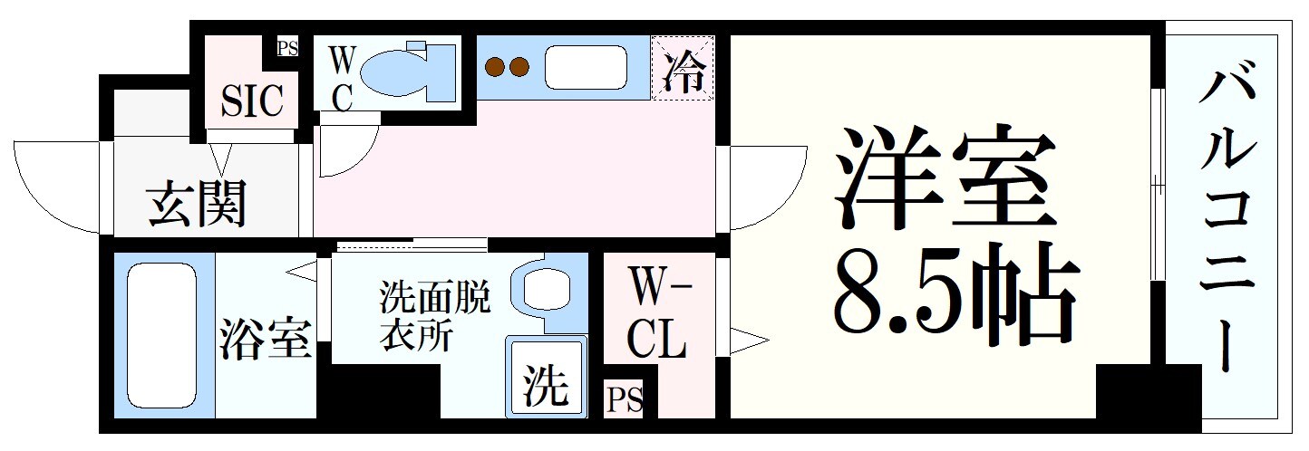 フレンシア西宮北口の物件間取画像