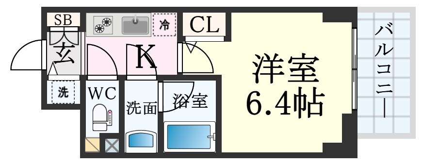 S-RESIDENCE神戸元町の物件間取画像