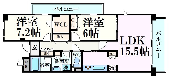 甲子園三番町ハイツの物件間取画像