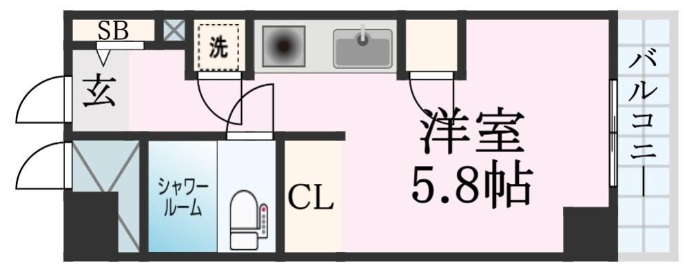 アルテハイム神戸県庁前の物件間取画像