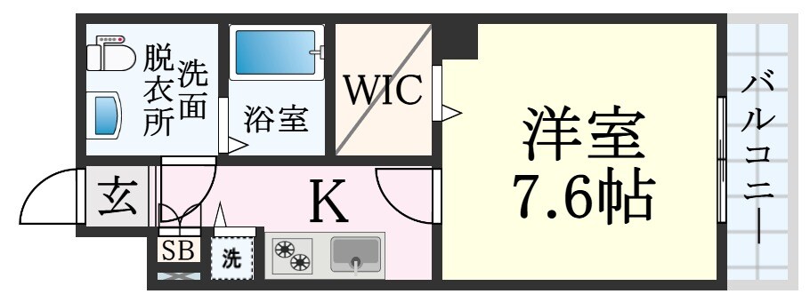 ディナスティ神戸元町通の物件間取画像