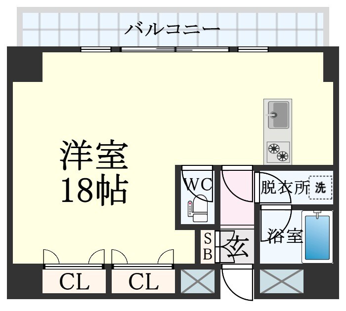 兵庫駅 徒歩4分 5階の物件間取画像