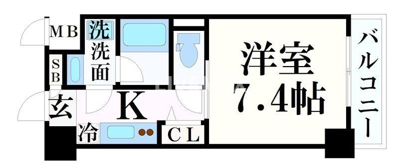 神戸駅 徒歩14分 9階の物件間取画像