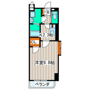 アンソレイユ河原町の物件間取画像