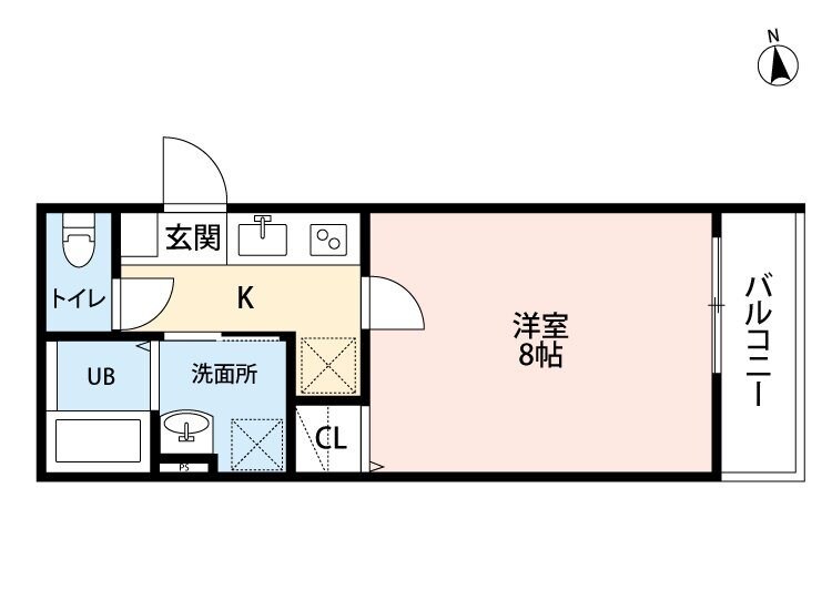 OUTRIGGER六十人町の物件間取画像