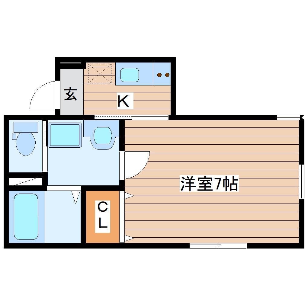 北山駅 徒歩3分 1階の物件間取画像