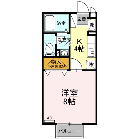 サンフラワー・Mの物件間取画像