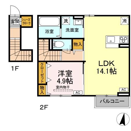 ベアーズマンション　Ⅱの物件間取画像