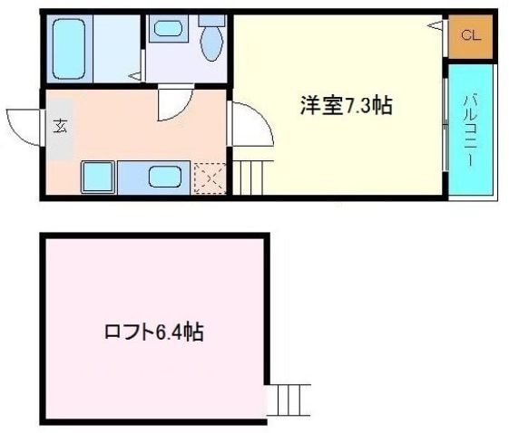 ユエヴィ台原の物件間取画像