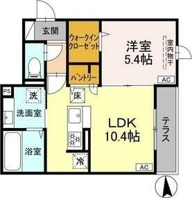 薬師堂駅 徒歩11分 1階の物件間取画像