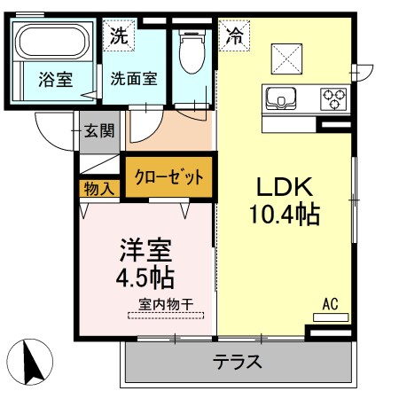 Ｄ－ｒｏｏｍプレミオ木町の物件間取画像