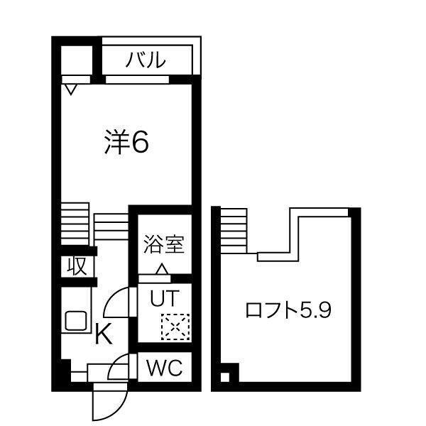 陸前高砂駅 徒歩9分 2階の物件間取画像