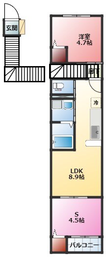 フェリーズ南仙台の物件間取画像