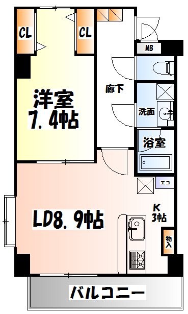 フィオーレ・北山の物件間取画像