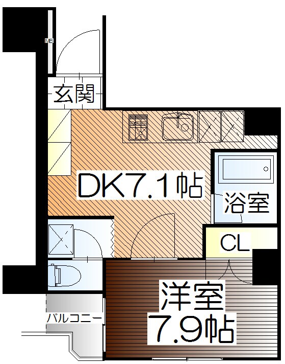 In-Towner二日町の物件間取画像