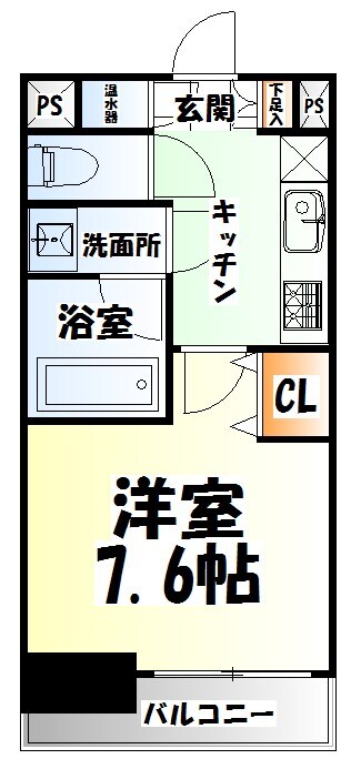 広瀬通駅 徒歩5分 9階の物件間取画像