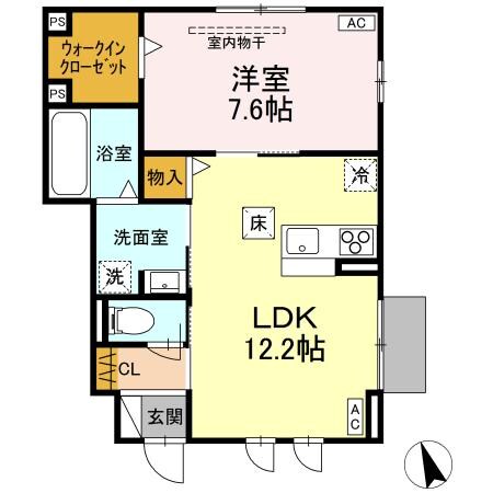 Ｄ－ＲＯＯＭ富沢西2丁目の物件間取画像