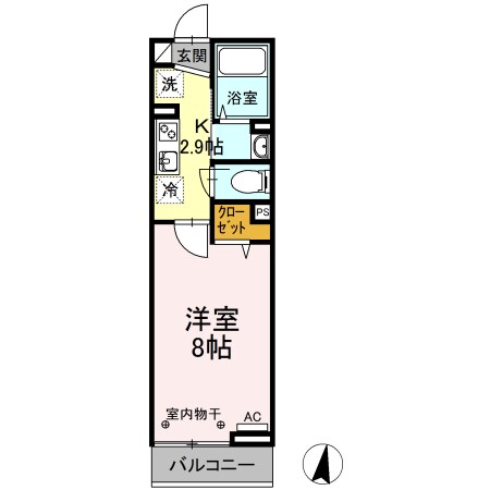 仙台駅 徒歩11分 3階の物件間取画像