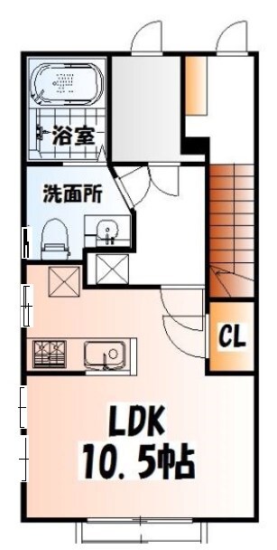 五橋駅 徒歩6分 1階の物件間取画像