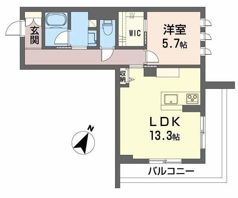 東仙台駅 徒歩11分 2階の物件間取画像