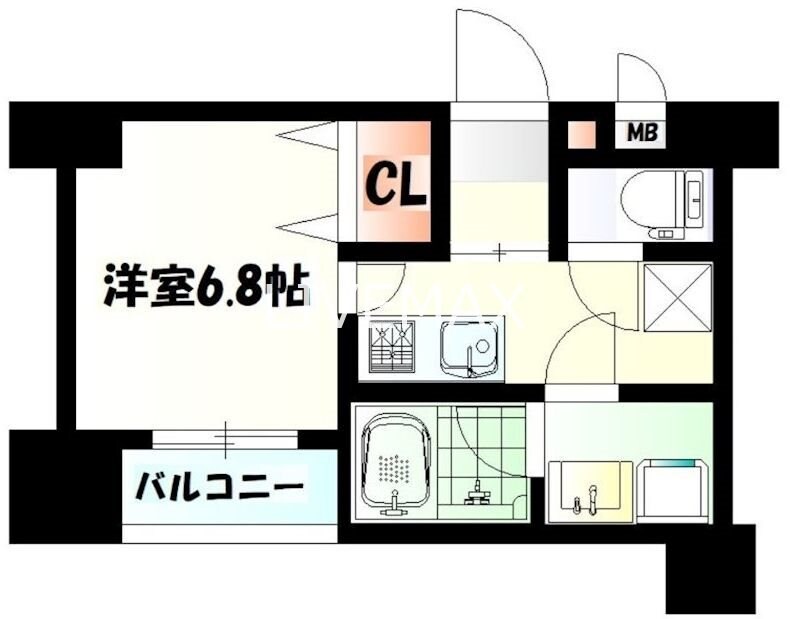 北仙台駅 徒歩6分 4階の物件間取画像