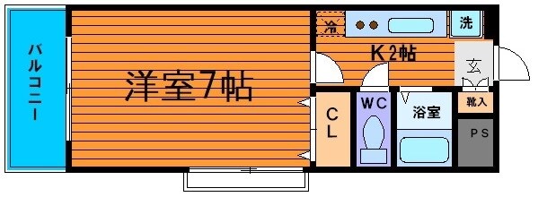 東照宮駅 徒歩4分 2階の物件間取画像