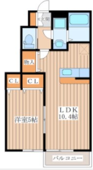 リベルテ栗生の物件間取画像