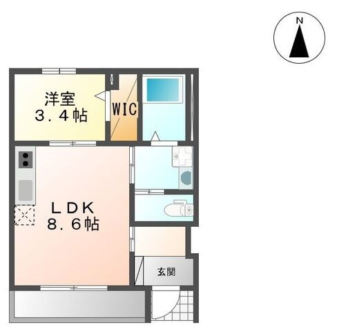 ベルミーＡ’の物件間取画像