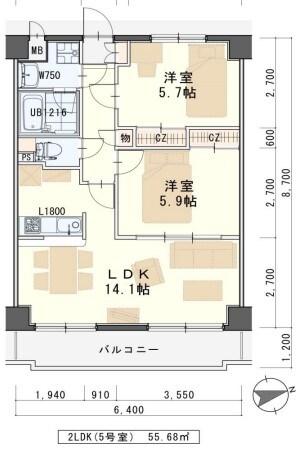 サンライズロード錦町の物件間取画像