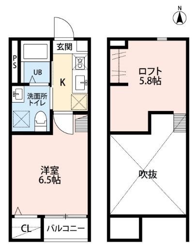 薬師堂駅 徒歩7分 1階の物件間取画像